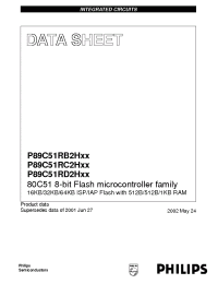 Datasheet P89C51RB2HBA manufacturer Philips